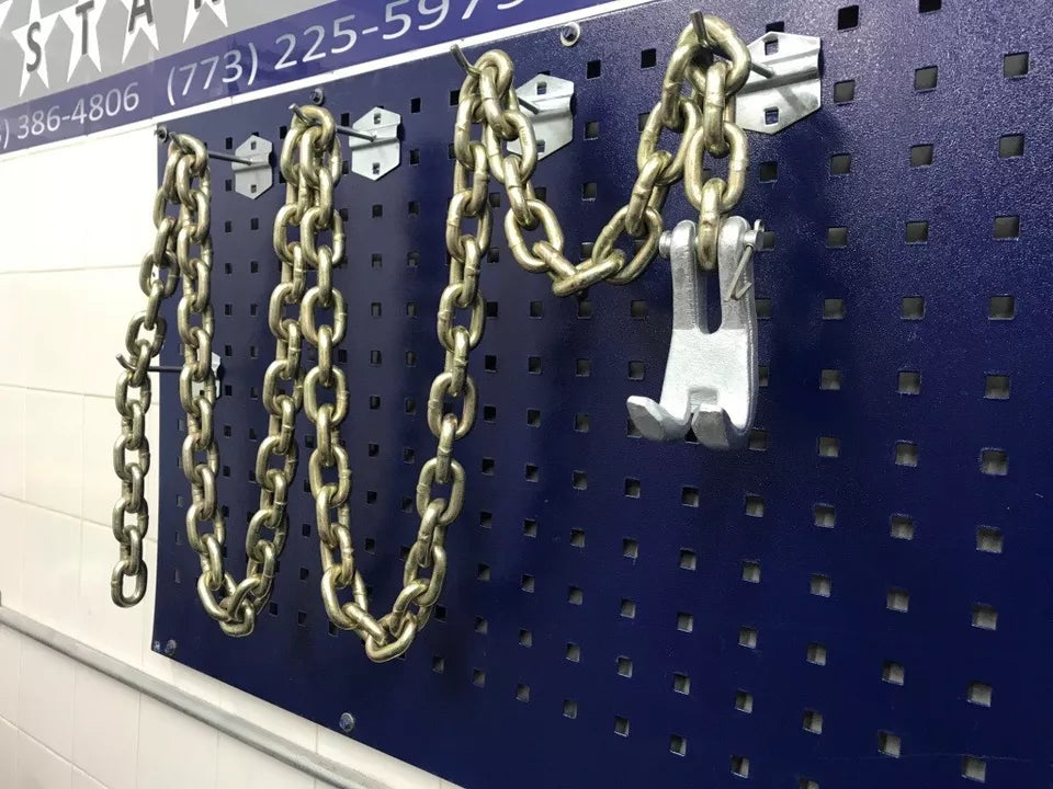 AUTO BODY FRAME MACHINE RACK CLAW CHAIN 8.5 FEET LONG HEAVY TOW TRUCK WRECKER AUTO BODY FRAME MACHINE RACK CLAW CHAIN 8.5 FEET LONG HEAVY TOW TRUCK WRECKER