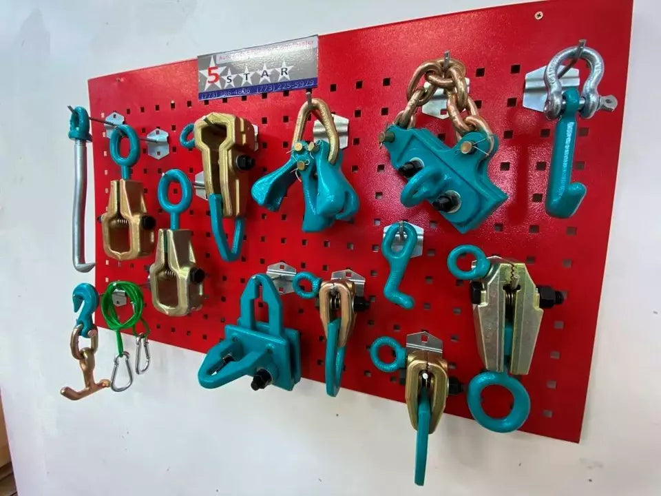 SET#39 - 14 PIECE HEAVY DUTY AUTO BODY FRAME MACHINE PULLING TOOLS AND CLAMPS SET#39 - 14 PIECE HEAVY DUTY AUTO BODY FRAME MACHINE PULLING TOOLS AND CLAMPS
