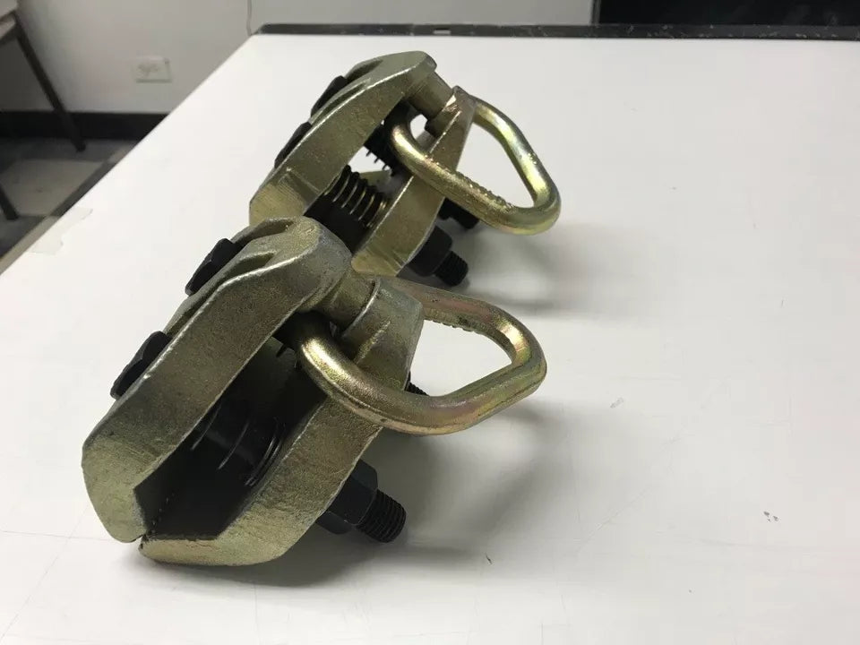 TWO PCS 2 X Self-Tightening Grip Pull Frame Machine Auto Body Repair Clamp