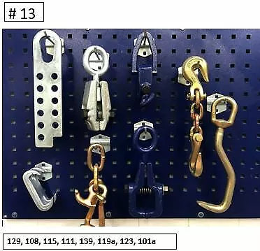 SET#13 - 8 PIECE AUTO BODY FRAME MACHINE TOOLS AND CLAMP CHAIN SPECIAL PRICING SET#13 - 8 PIECE AUTO BODY FRAME MACHINE TOOLS AND CLAMP CHAIN SPECIAL PRICING