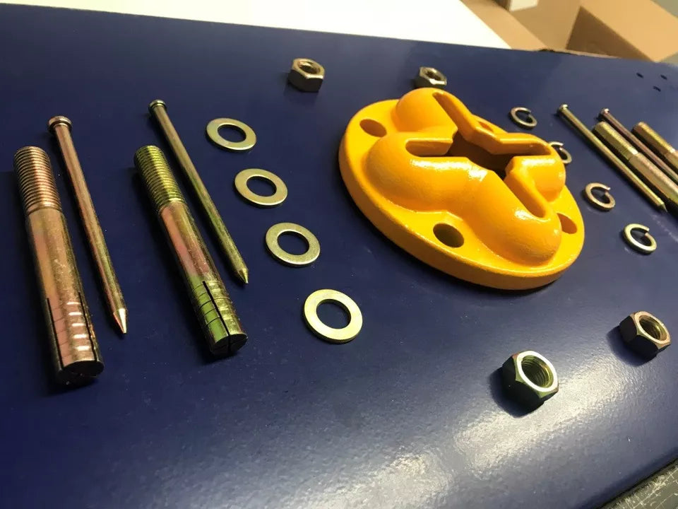 AUTO BODY FLOOR SYSTEM ANCHOR POT SET WITH 4 SLOTS BOLTS INCLUDED FREE SHIPPING AUTO BODY FLOOR SYSTEM ANCHOR POT SET WITH 4 SLOTS BOLTS INCLUDED FREE SHIPPING
