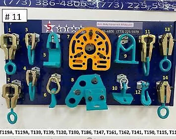 SET#11 - 14 PIECE PULLING HEAVY DUTY AUTO BODY FRAME MACHINE TOOLS AND CLAMPS SET#11 - 14 PIECE PULLING HEAVY DUTY AUTO BODY FRAME MACHINE TOOLS AND CLAMPS