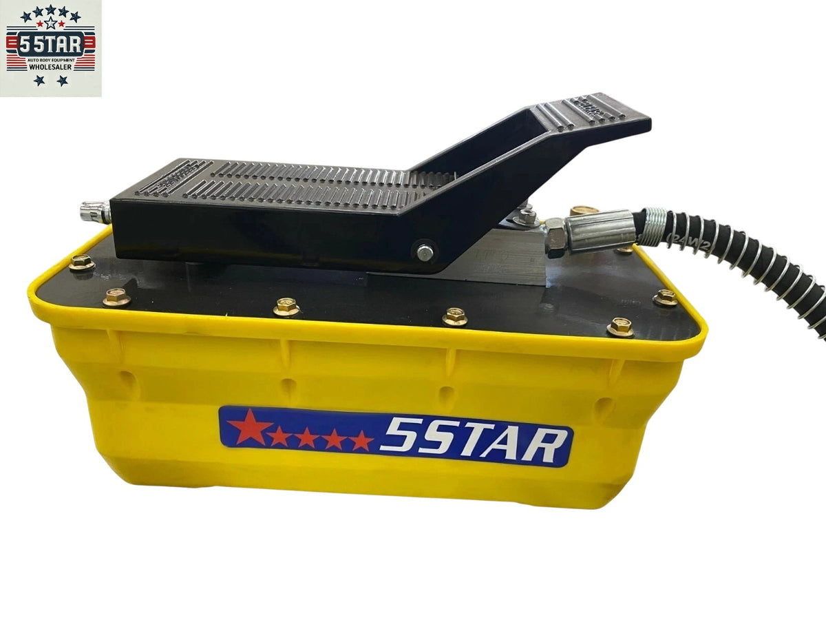 New Hydraulic Air Foot Pedal Pump 10,000 PSI For Auto Body Frame Machines Press