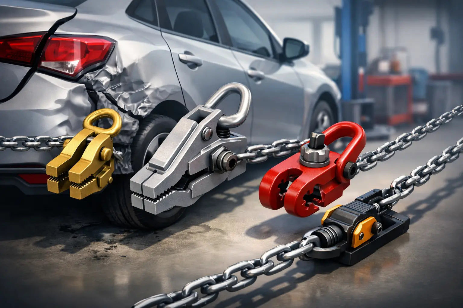 Auto Body Pulling Clamps That Hold Under Load