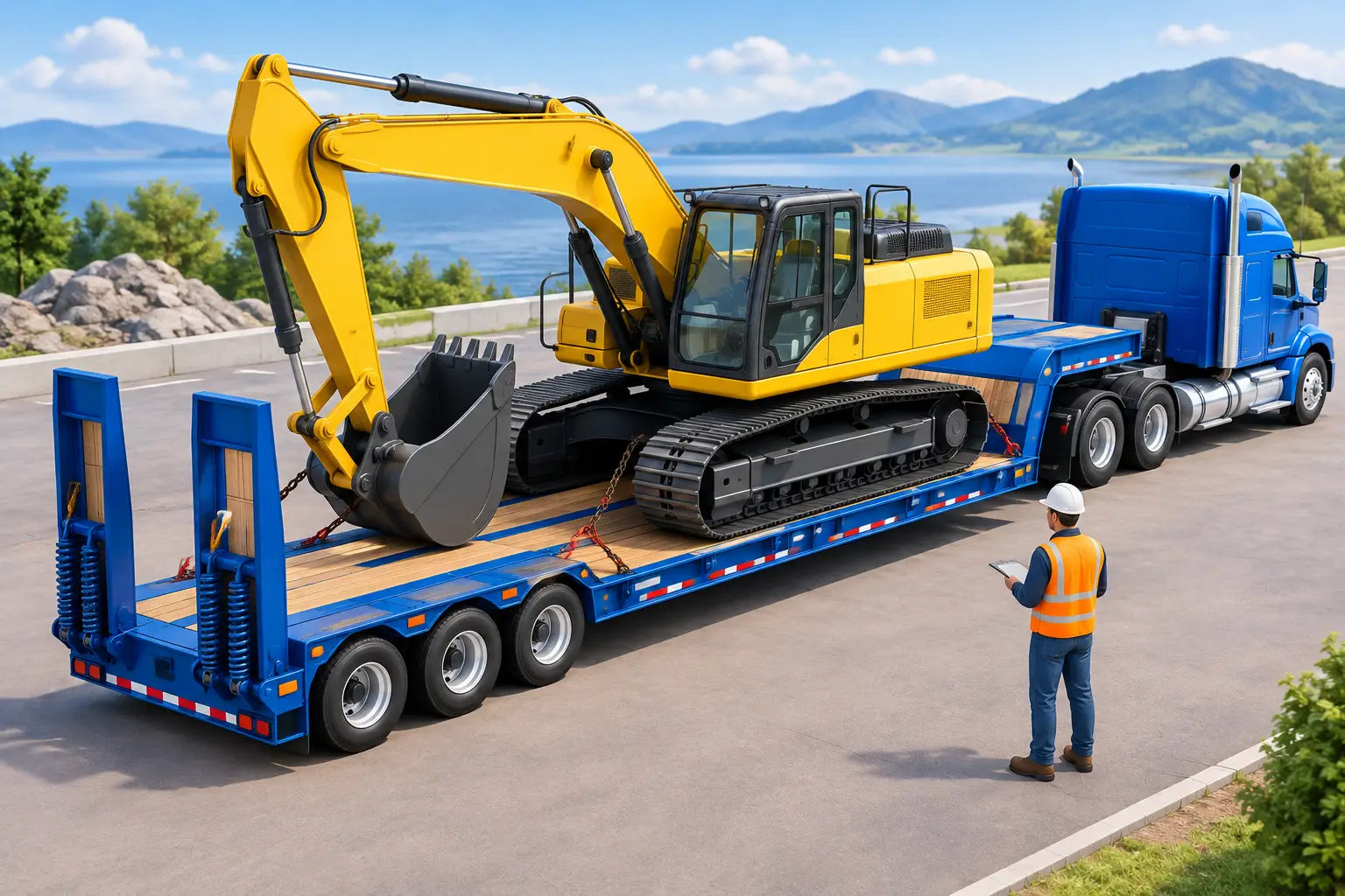 Can Excavators Fit Trailers? Size and Weight