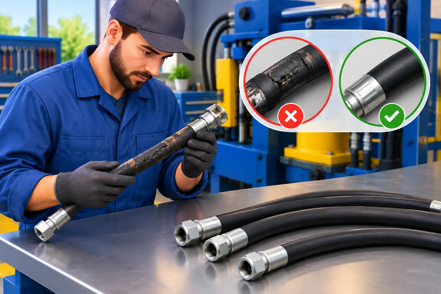 When to Replace Hydraulic Hoses in Your Shop