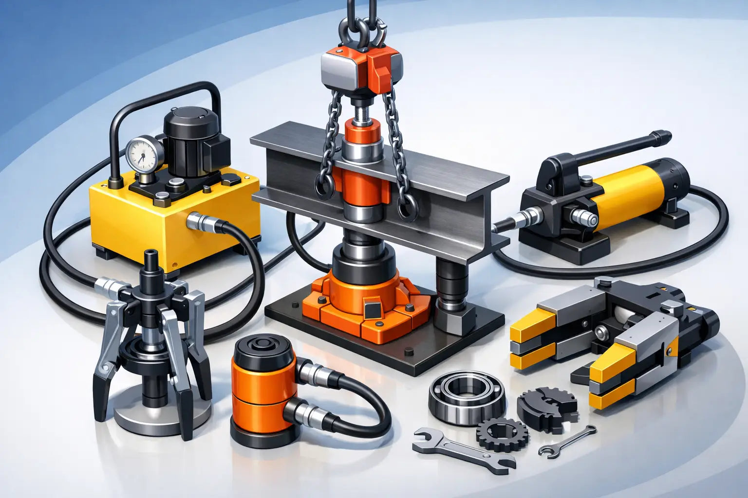 Hydraulic Pumps for Pulling, Lifting, and Repair