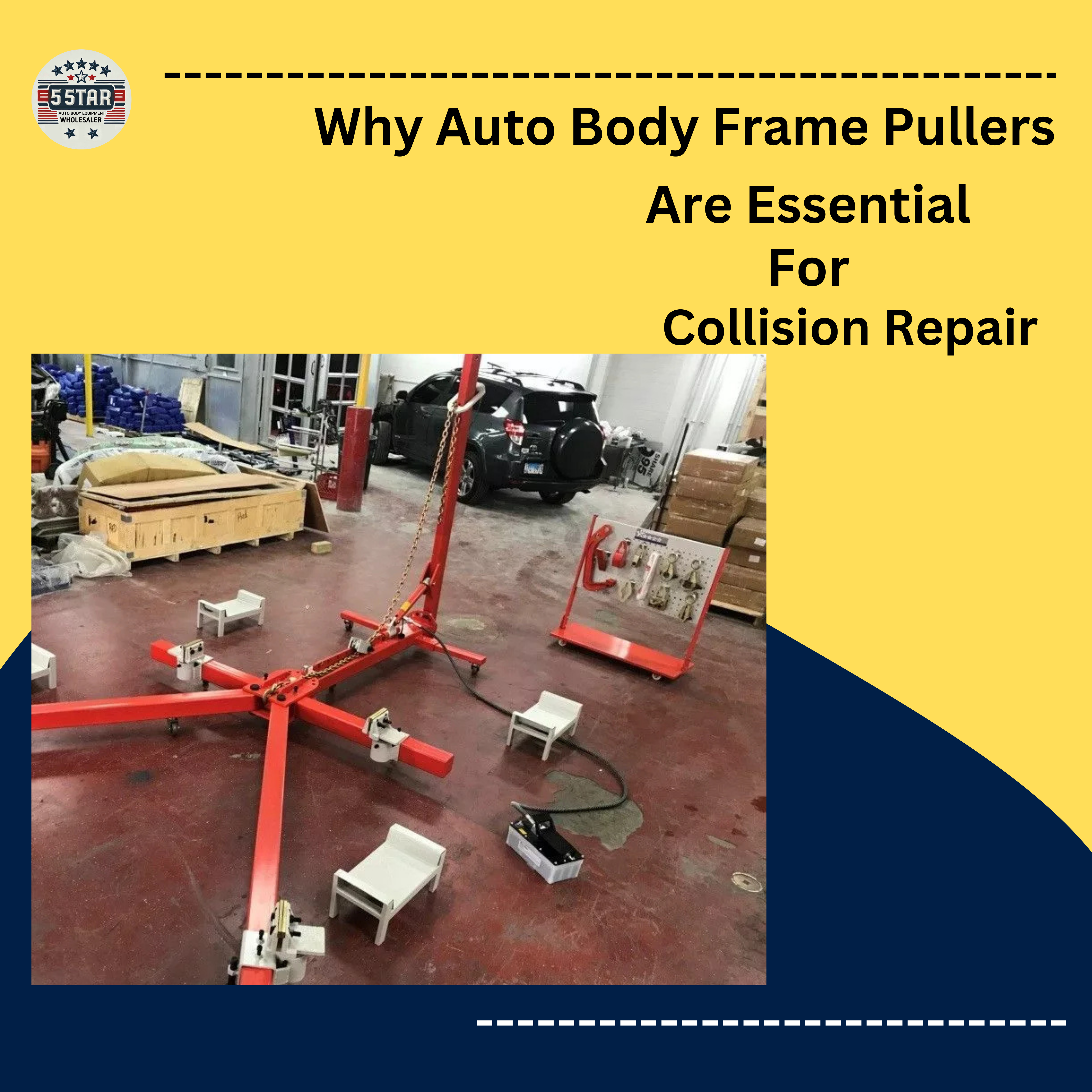 Why Auto Body Frame Pullers Are Essential for Collision Repair