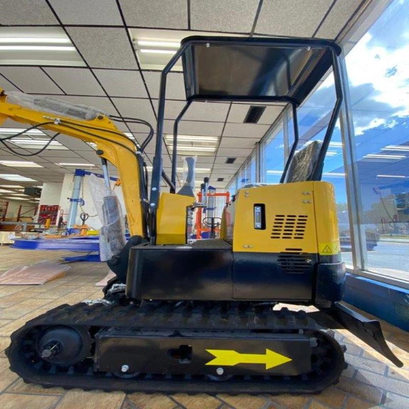 1 Ton Mini Excavator in a construction site