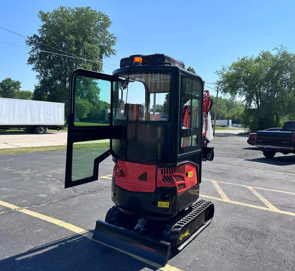 2024 Mini Excavator, detailed control panel.