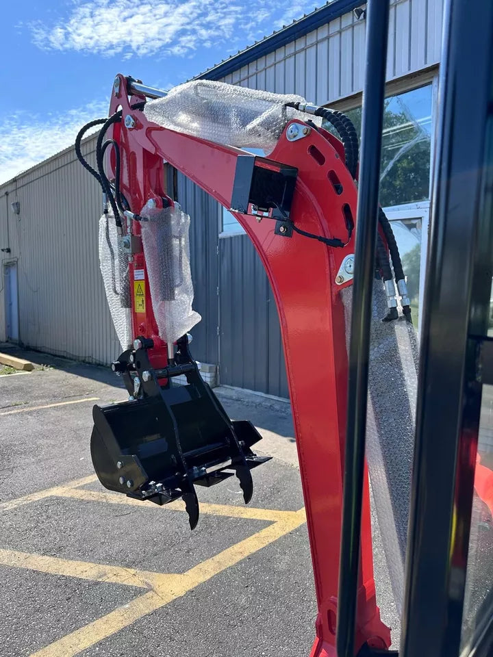 2024 Mini Excavator, working near a building site
