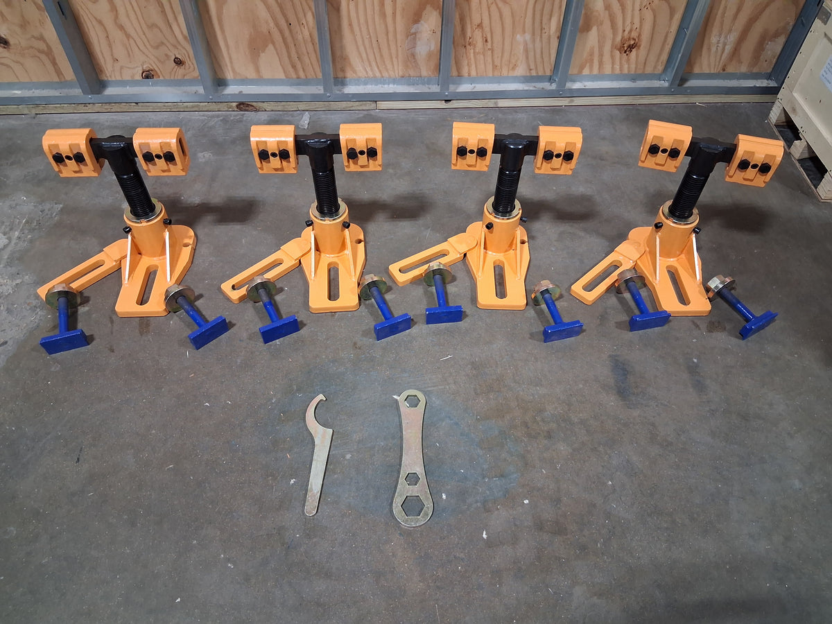 Universal Heavy Duty Auto Body Frame Machine Tie Down Clamp a Set of 4
