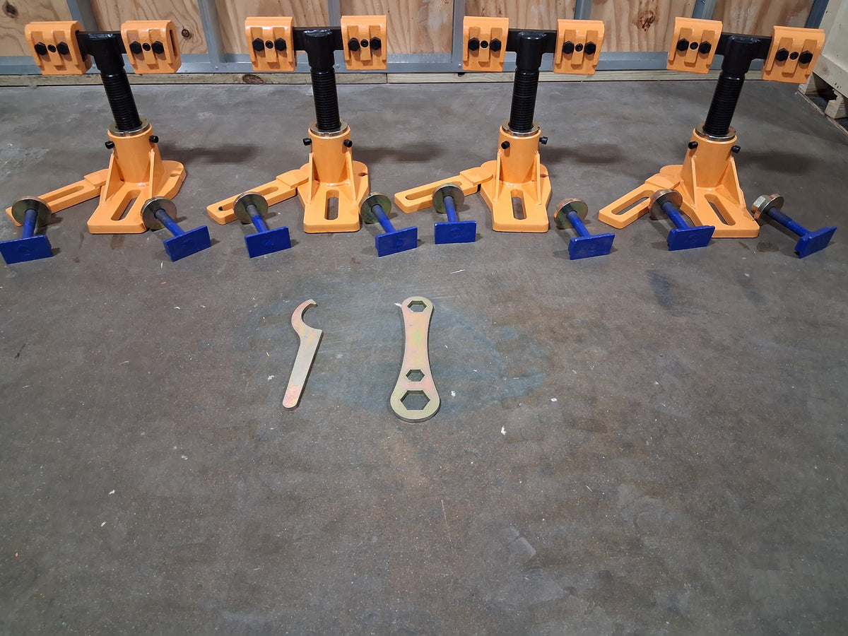 Universal Heavy Duty Auto Body Frame Machine Tie Down Clamp a Set of 4