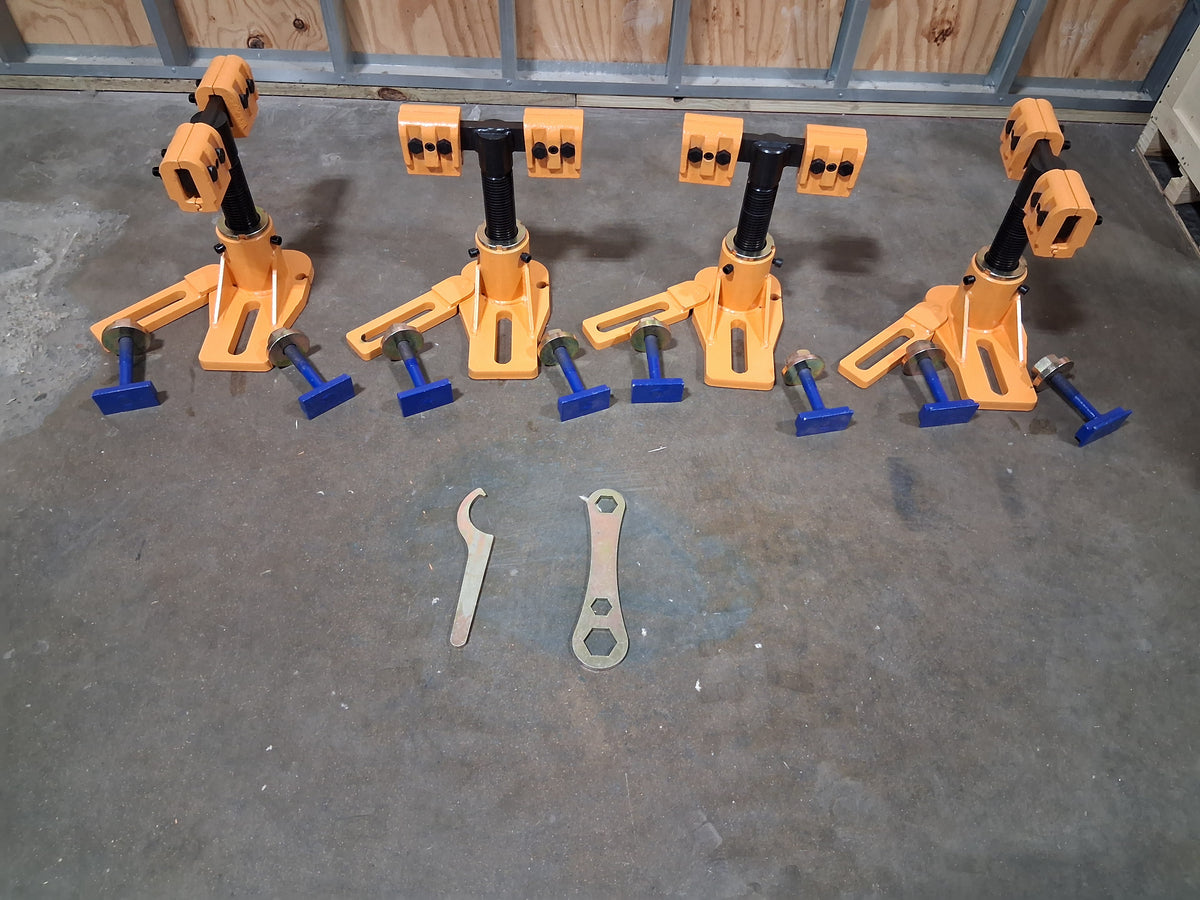 Universal Heavy Duty Auto Body Frame Machine Tie Down Clamp a Set of 4