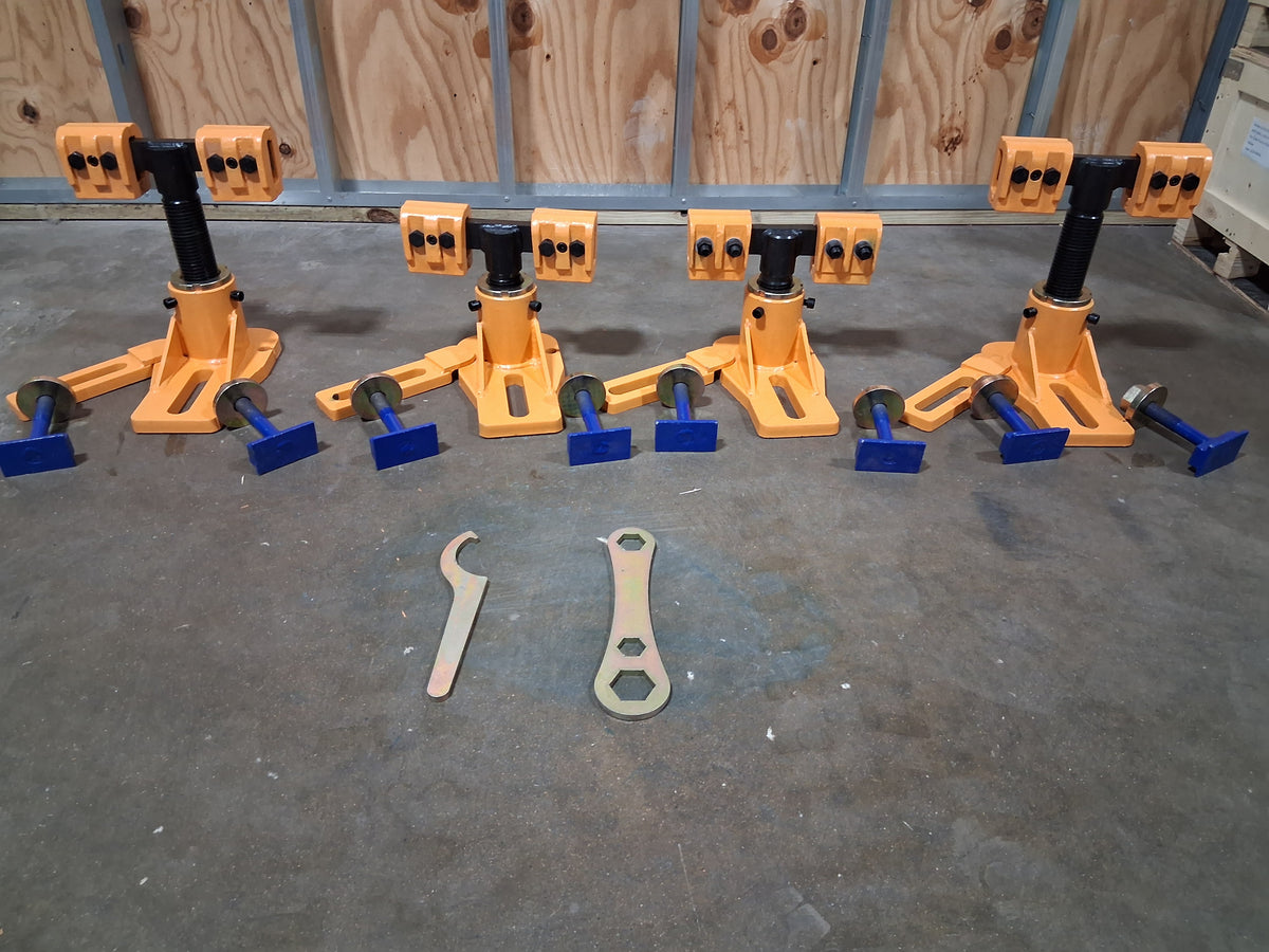 Universal Heavy Duty Auto Body Frame Machine Tie Down Clamp a Set of 4
