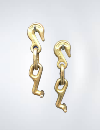 2 Piece Mo Clamp Style Ford T Hook with Grab Hook for towing and repair
