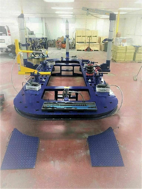 360° Pulling Capability of Auto Body Frame Machine
