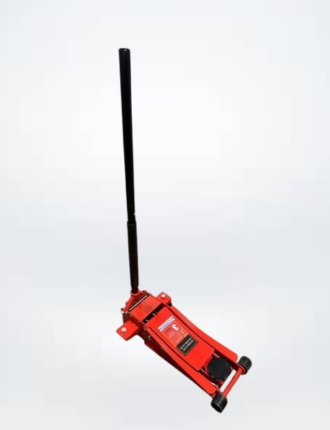 3 Ton Heavy Duty Floor Jack lifting a car in a garage