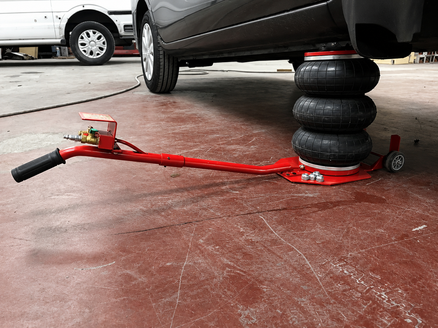 6600LB Triple Bag Air Jack Pneumatic Quick Lift Car Tire Shop Heavy Duty Jack