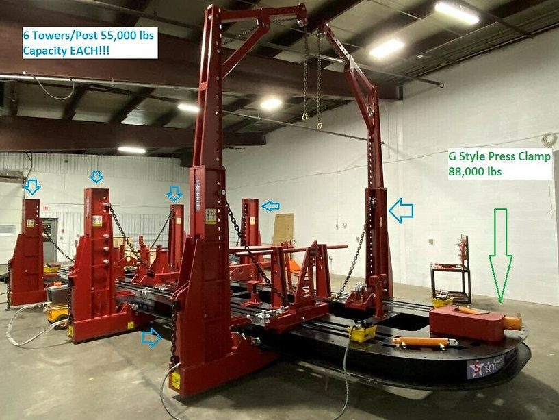 Air pumps and tools included in the 5STAR frame machine package.