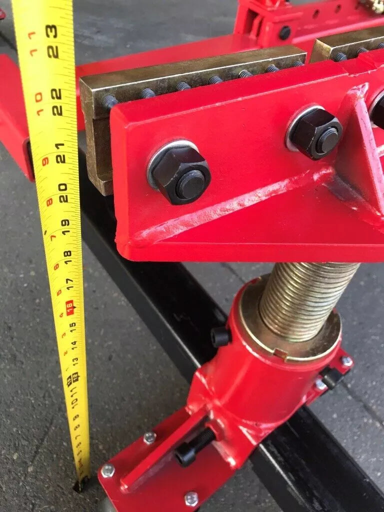 Automotive Frame Puller and accessories laid out for display