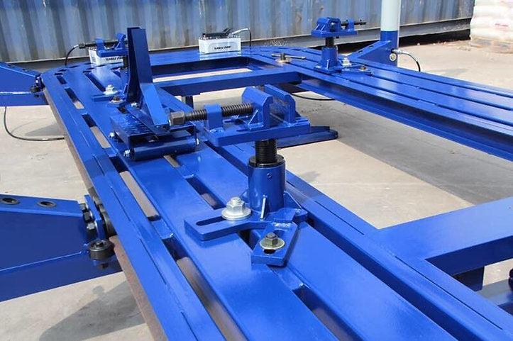 Car O Liner Frame Machine Accessories: Clamps, Chains, and Wheel Stands
