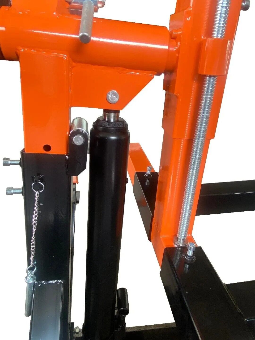 Car rotisserie securely locked at any angle
