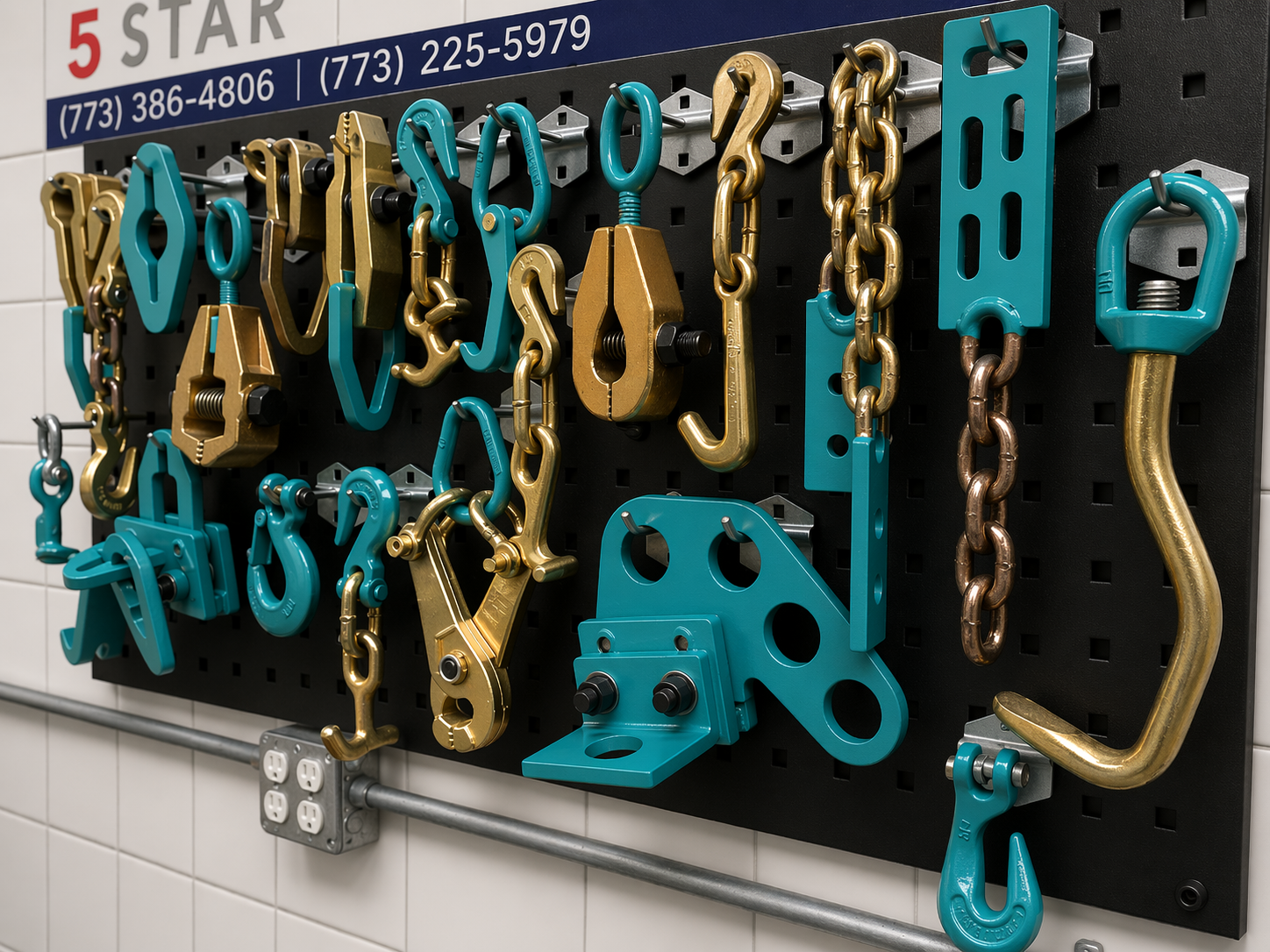 SET#49 AUTO BODY FRAME MACHINE HEAVY DUTY 22 PIECE PULLING TOOLS AND CLAMPS SET