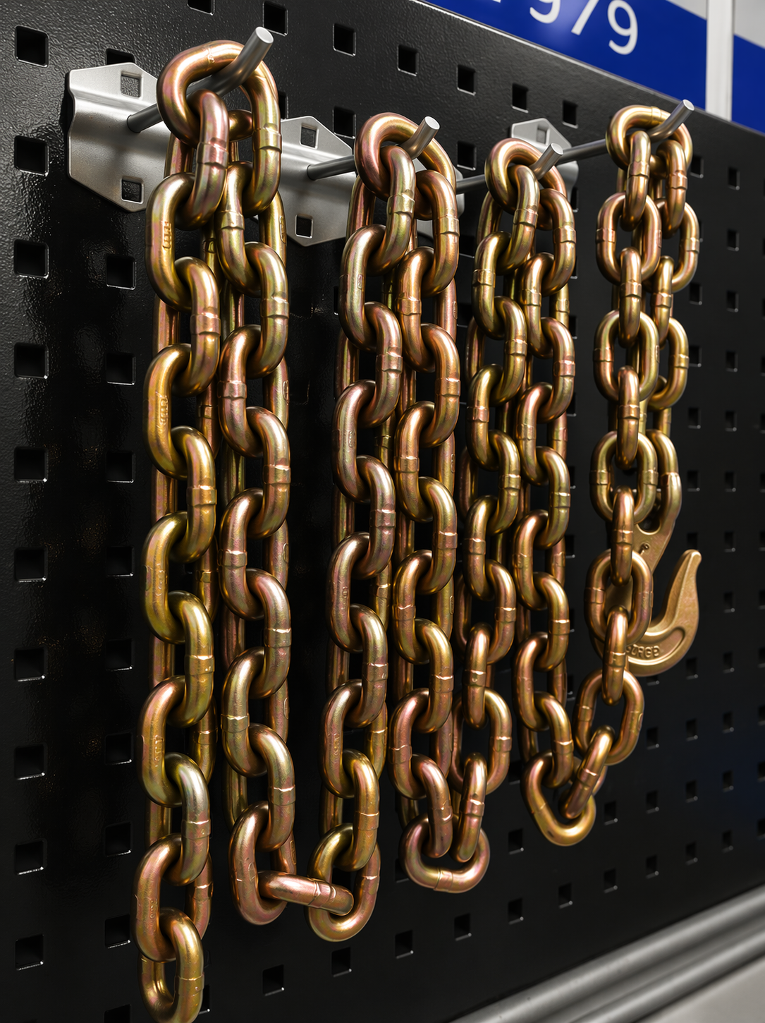 SET#69 Frame Machine Chain with Grab Hook 26400 Capacity 8 FT FEET Long Chain