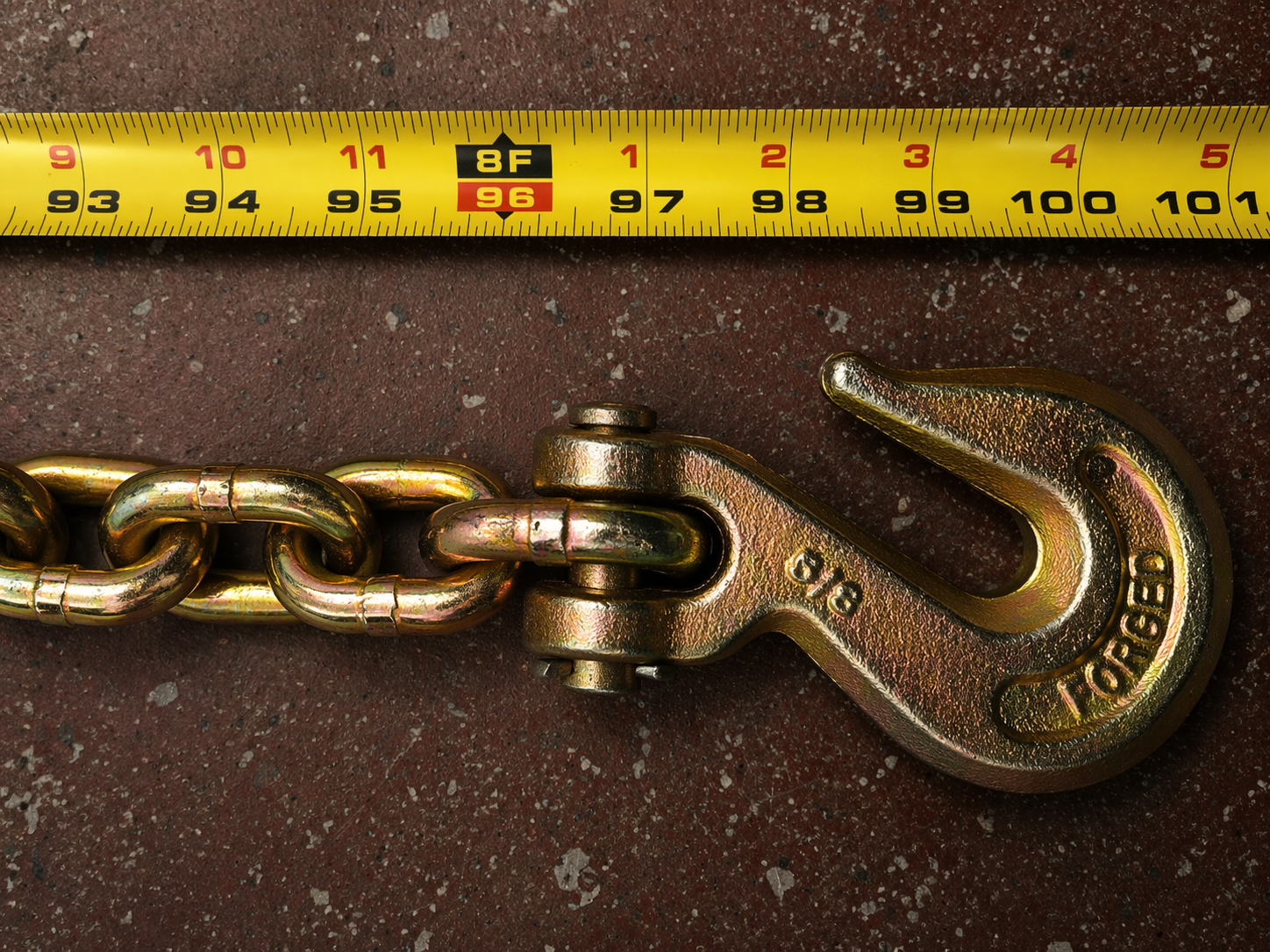 SET#69 Frame Machine Chain with Grab Hook 26400 Capacity 8 FT FEET Long Chain