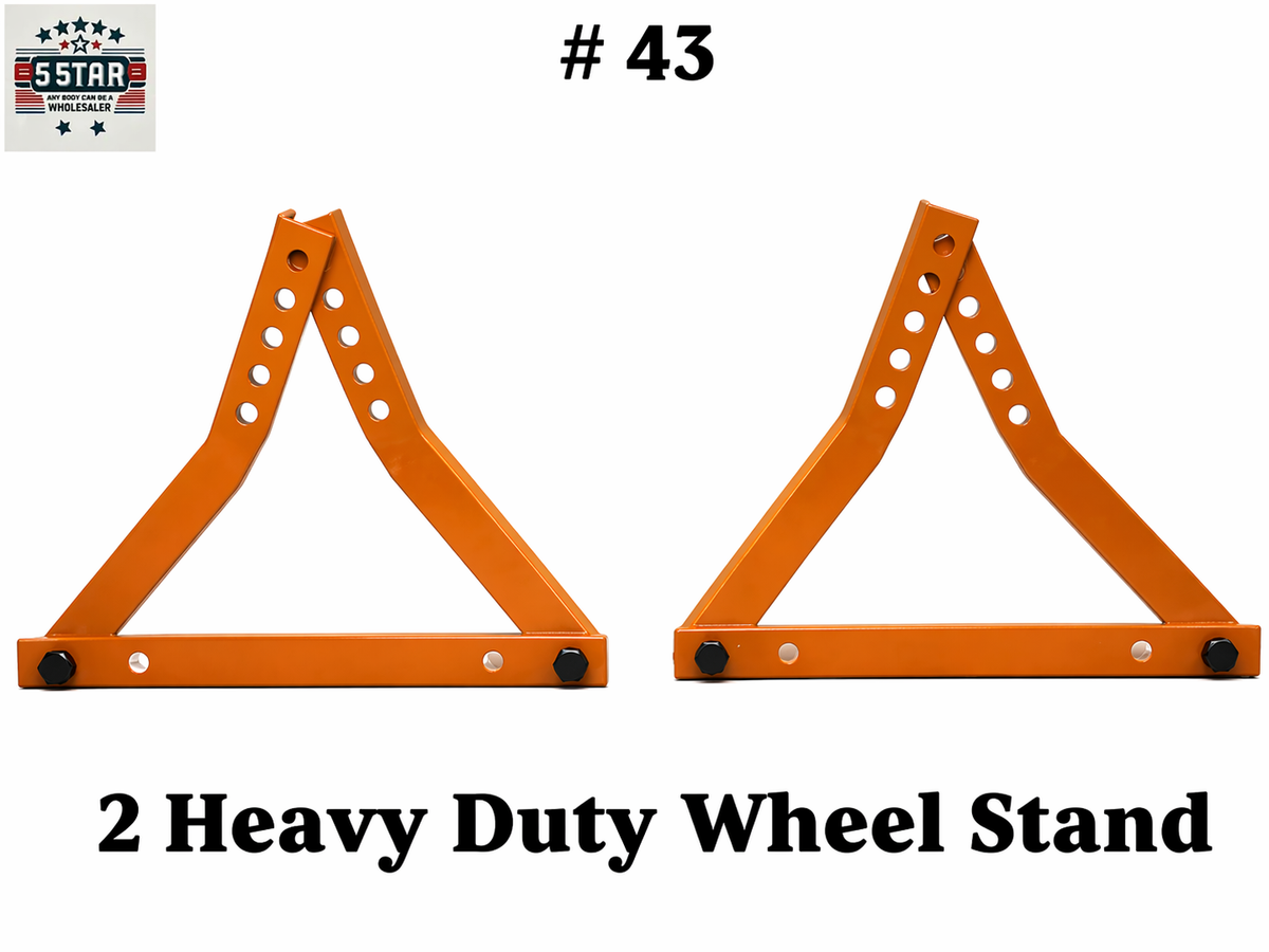 SET#43 FRAME MACHINE ADJUSTABLE 2 UNIVERSAL WHEEL STANDS CHIEF STYLE 674507