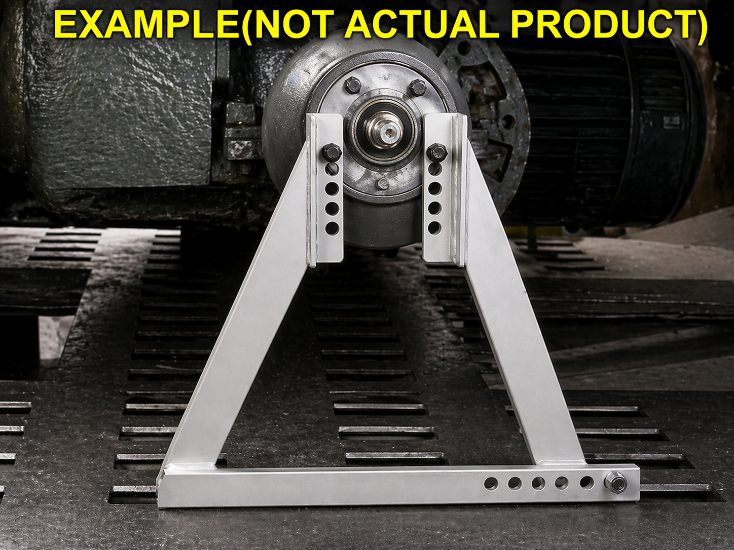 SET#43 FRAME MACHINE 2 UNIVERSAL WHEEL STANDS ADJUSTABLE CHIEF STYLE 674507