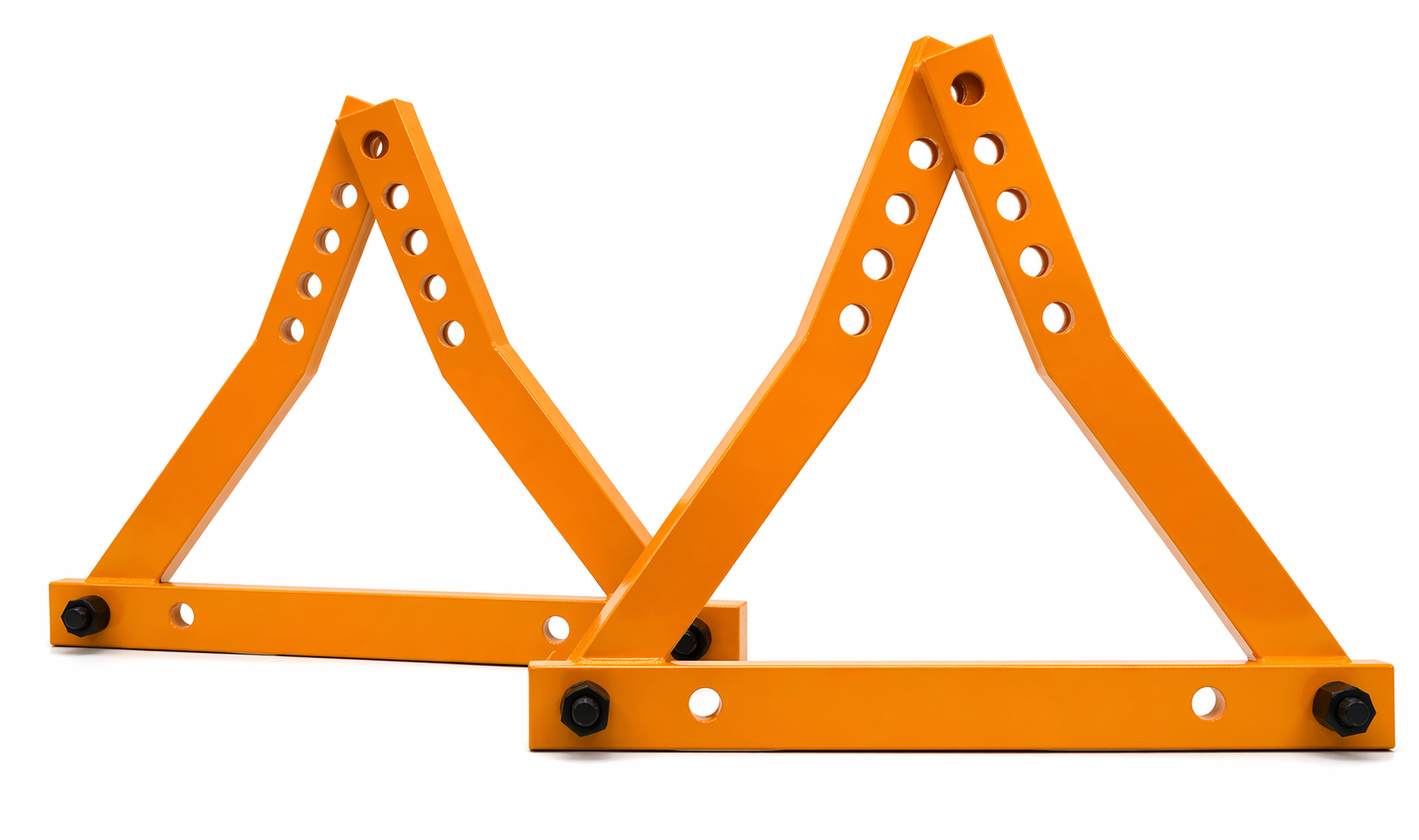 SET#43 FRAME MACHINE 2 UNIVERSAL WHEEL STANDS ADJUSTABLE CHIEF STYLE 674507