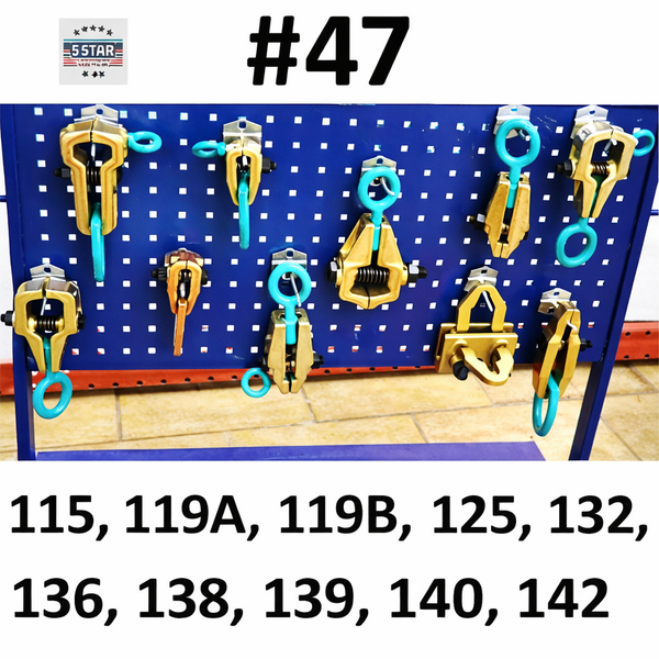 SET#47 AUTO BODY FRAME MACHINE TOOLS HEAVY 10 PIECE CLAMPS MEGA