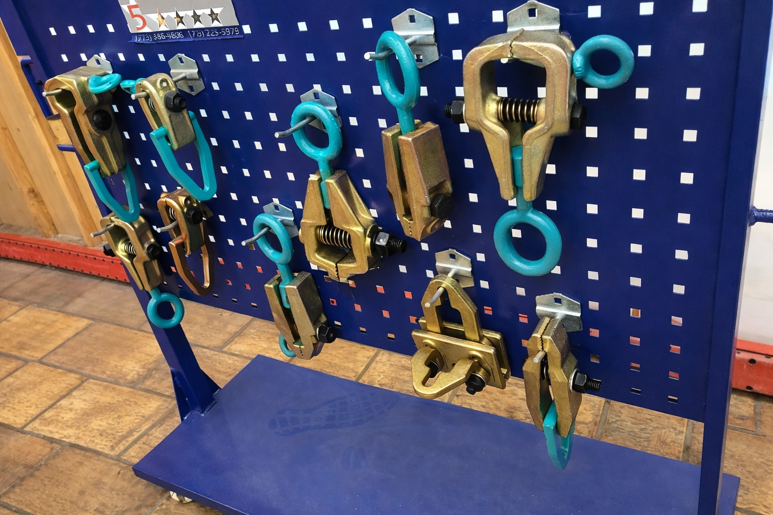 SET#47 AUTO BODY FRAME MACHINE TOOLS HEAVY 10 PIECE CLAMPS MEGA