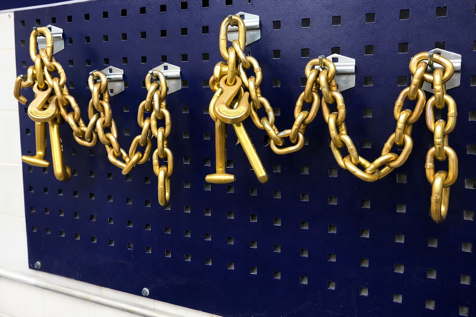 SET#56 - 2 Piece Mo Clamp Style 3 Chain RTJ Hook Frame Machine TOW TRUCK WRECKER
