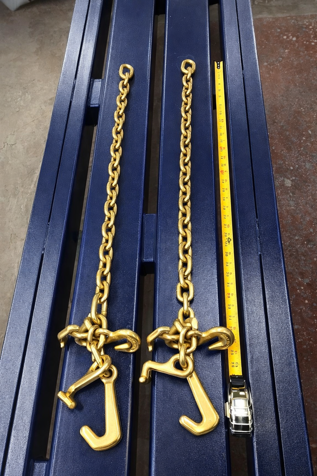 SET#56 - 2 Piece Mo Clamp Style 3 Chain RTJ Hook Frame Machine TOW TRUCK WRECKER