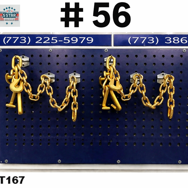 SET#56 - 2 Piece Mo Clamp Style 3 Chain RTJ Hook Frame Machine TOW TRUCK WRECKER