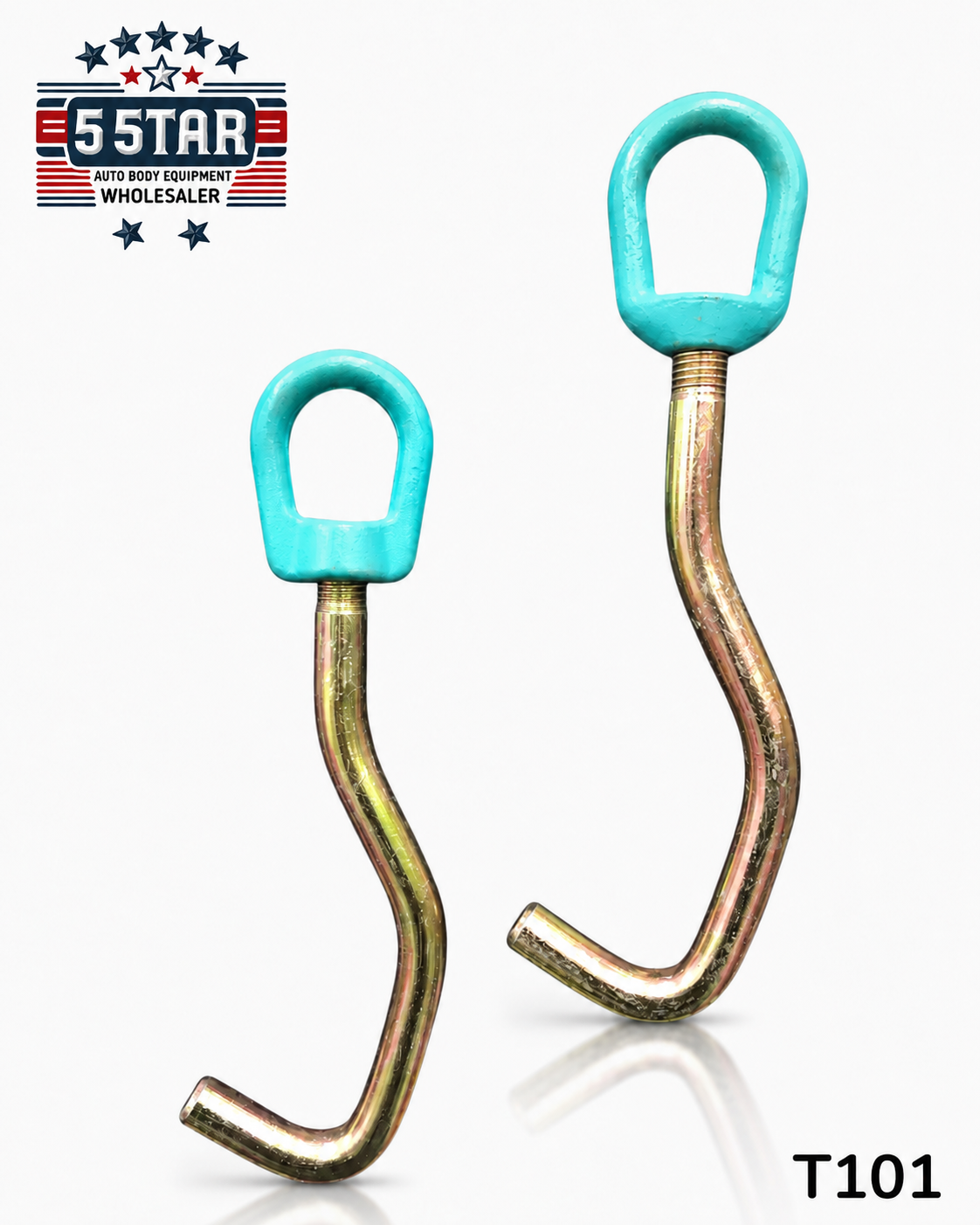 MO Clamp style 3220 Round Nose Sheet Metal Hook PAIR L hook Auto Body Frame Tool