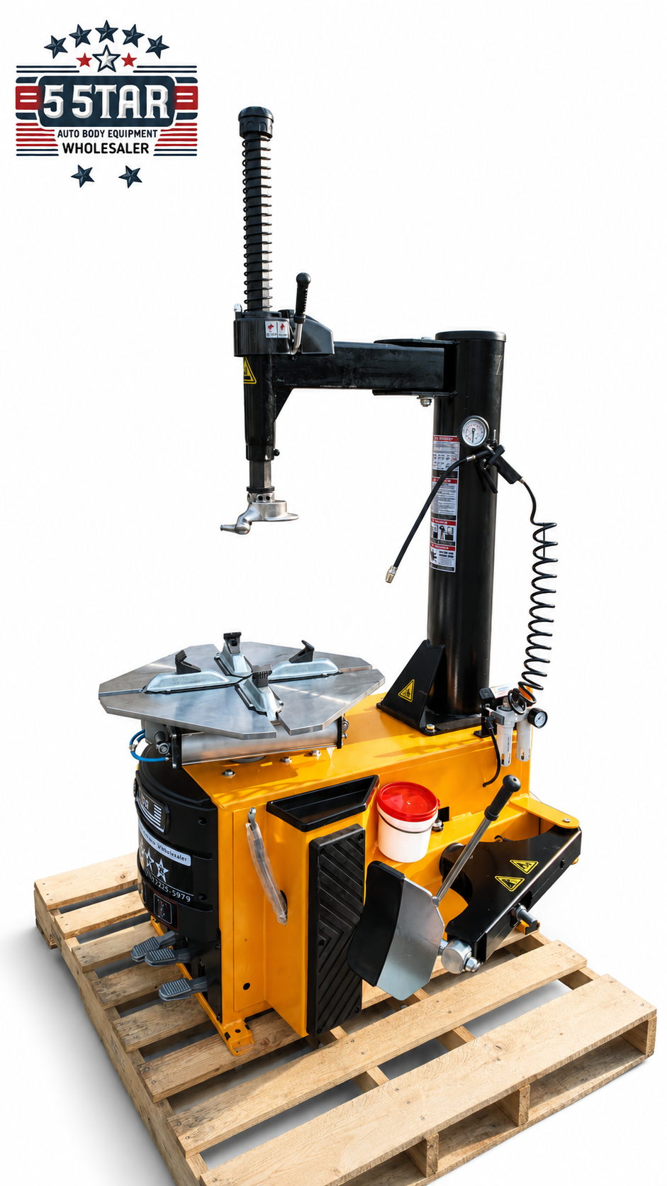 2.5 HP 5 Star 706B Commercial Automotive Tire Changer Machine Rim Clamp Equipment