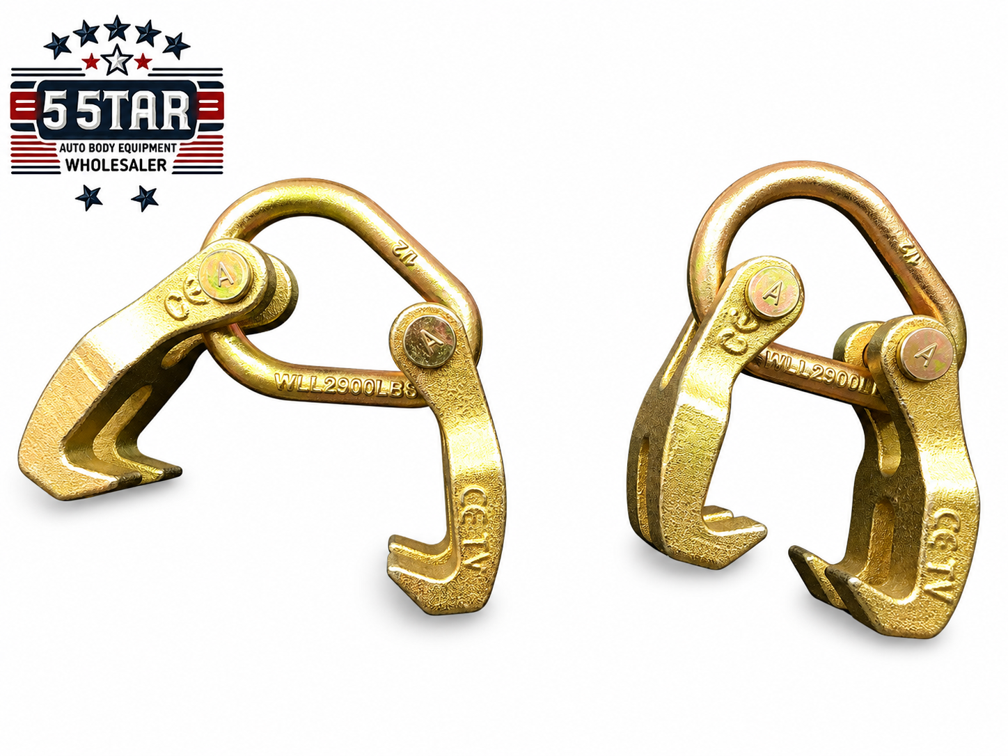 Claw Hook 2 Pieces Double Looper Clamp Pull Auto Body Tool