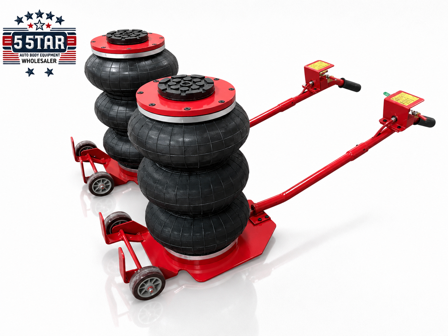 Auto shop Tire Shop 2 pcs Triple Bag Go Air Jacks 6600 LBS Quick Lift Heavy Jack