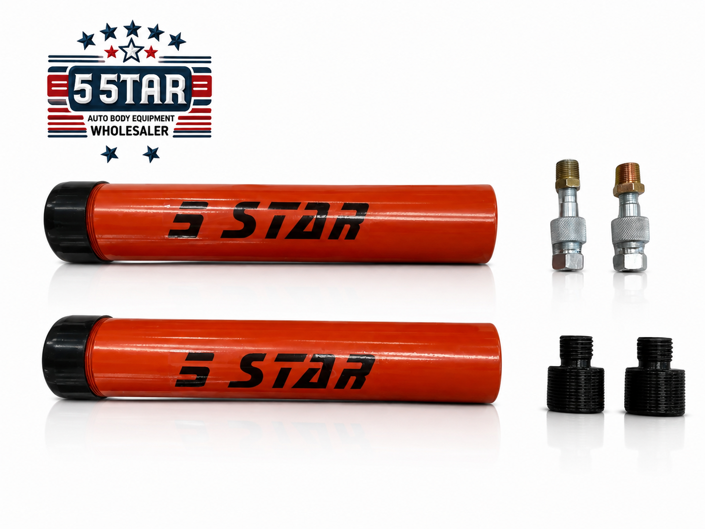 2 X 10 TON 6 INCH STROKE HYDRAULIC RAM AUTO BODY FRAME MACHINE & PULLING POSTS