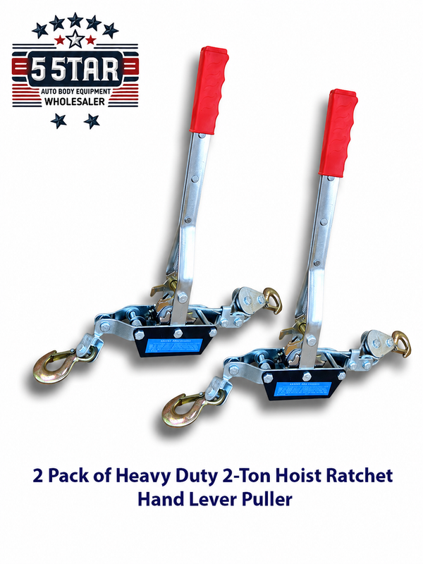 Lever Ratchet Hoist | 2-Pack Heavy Duty 2-Ton Hoist Hand Puller