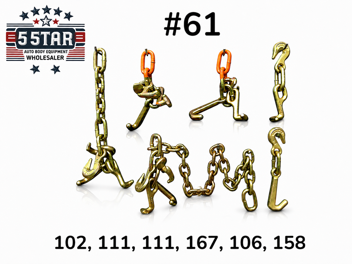 SET#61 RTJ Cluster Hook Wrecker Tow Truck Chain Car Hauler Trailer Towing Hooks