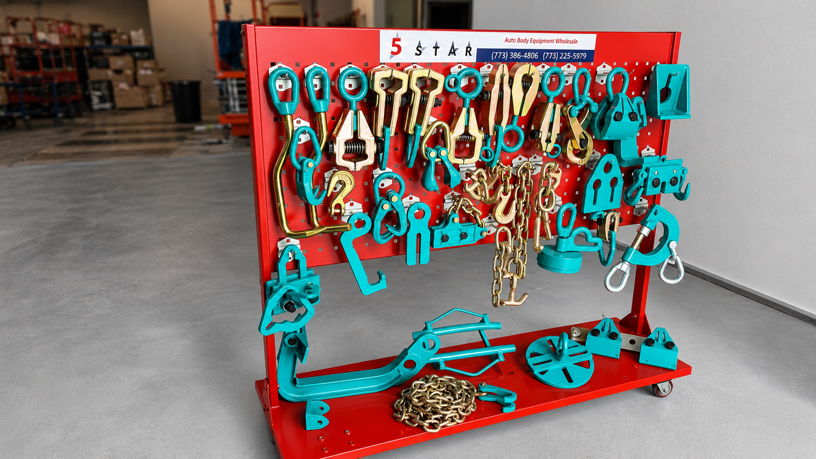 Set#120 36 PIECE AUTO BODY FRAME MACHINE PULLING TOOLS & CLAMPS VALUE SET