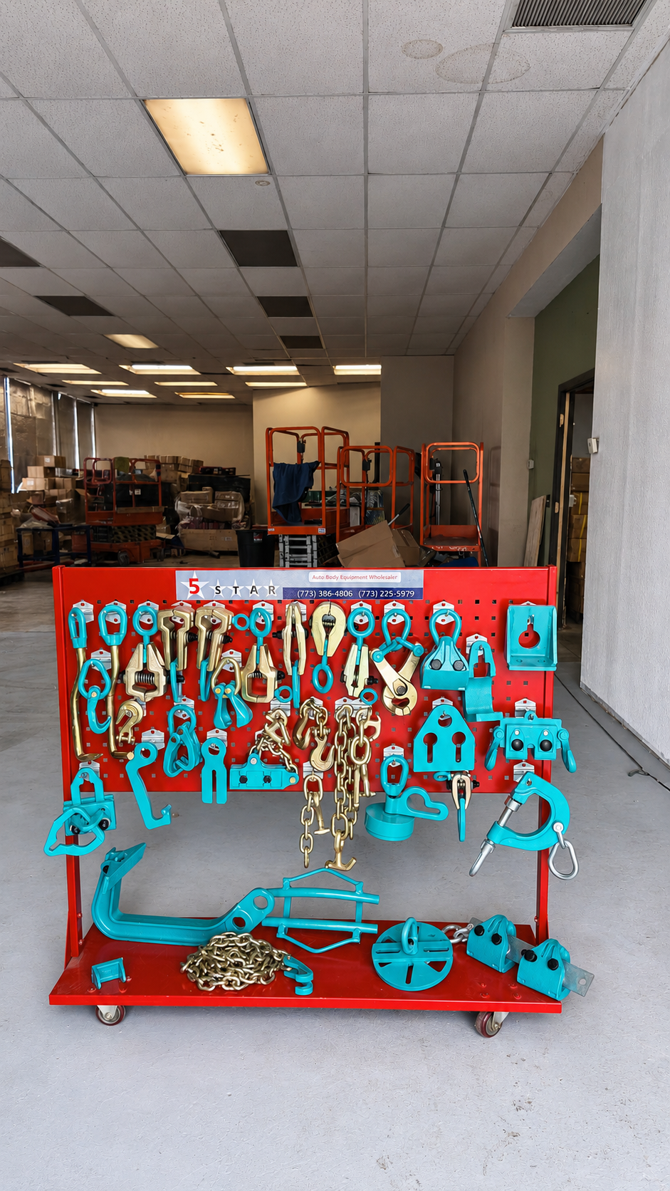 Set#120 36 PIECE AUTO BODY FRAME MACHINE PULLING TOOLS & CLAMPS VALUE SET