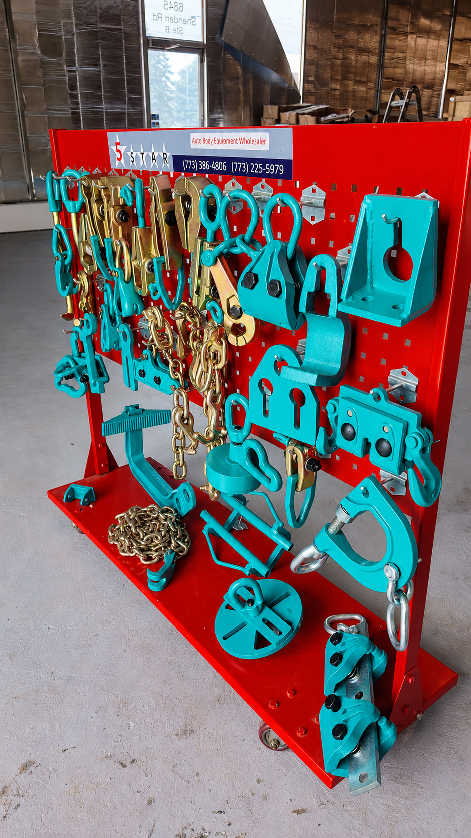 Set#120 36 PIECE AUTO BODY FRAME MACHINE PULLING TOOLS & CLAMPS VALUE SET