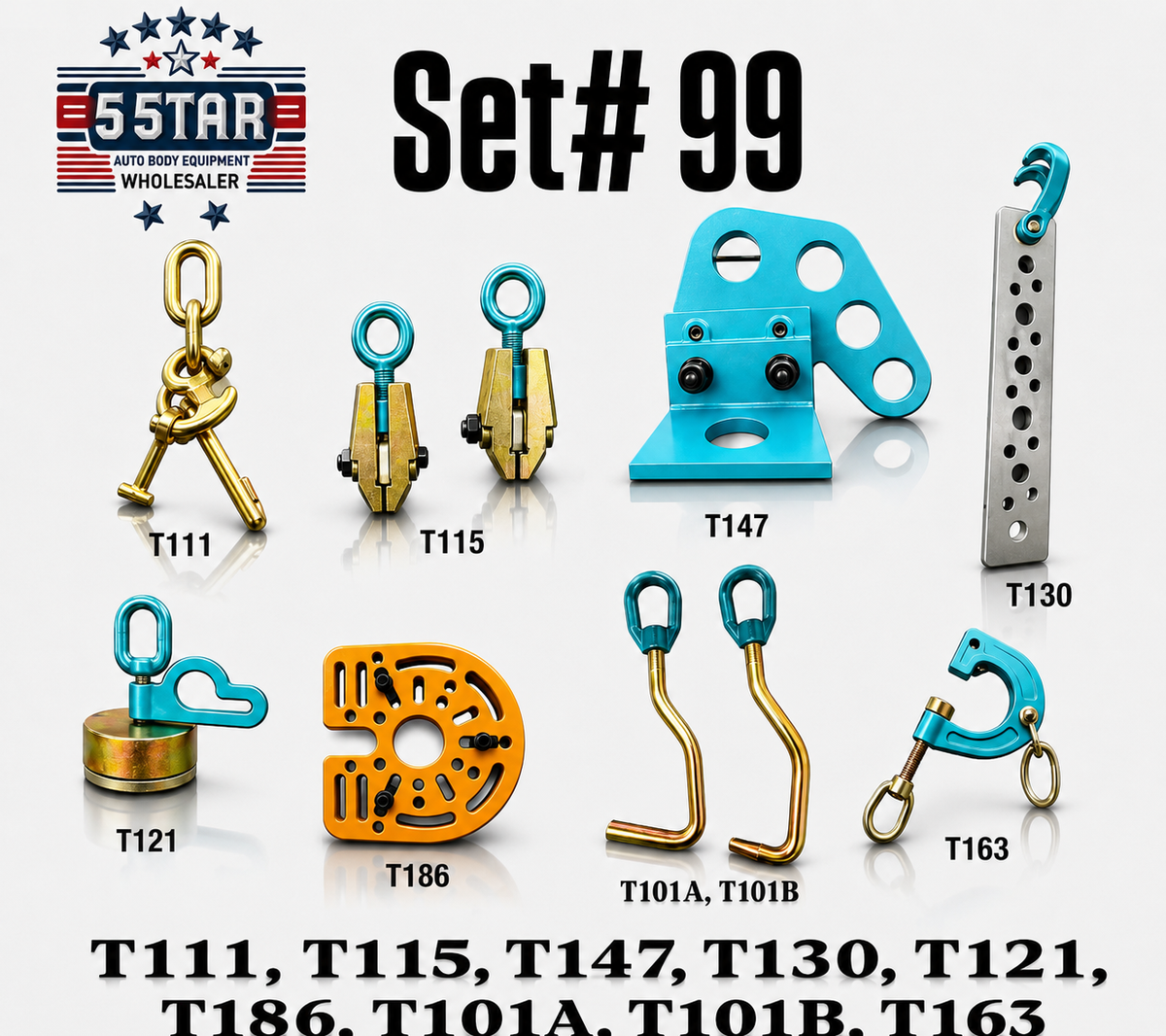 Set#99-10 pieces Mo Clamp Style Heavy Duty Auto Body Frame repair tool clamp