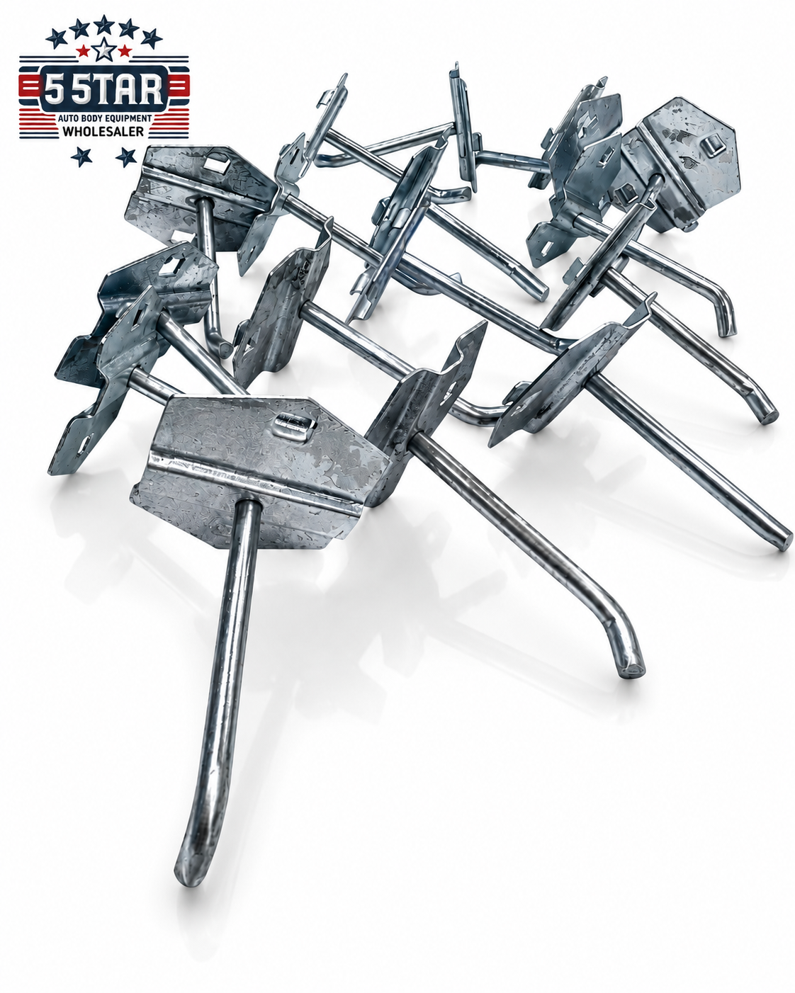 Set of 17 Auto Body Frame Machine Tool Board Hangers Only